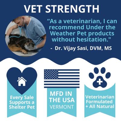 Show full view: Under the Weather Anti-Diarrhea Liquid Supplement for Dogs, 4-fl oz bottle slide 6 of 8