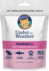 Under the Weather Hairball Support Soft Chews Cat Supplement, 3.17-oz bag