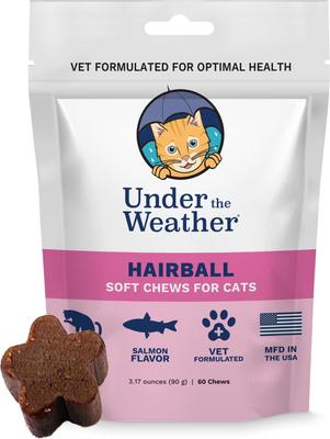 Show full view: Under the Weather Hairball Support Soft Chews Cat Supplement, 3.17-oz bag slide 3 of 9