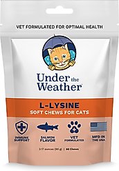 Under the Weather L-lysine Immune Support Chews Cat Supplement, 3.17-oz bag