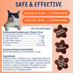 Under the Weather L-lysine Immune Support Chews Cat Supplement, 3.17-oz bag slide 2 of 7