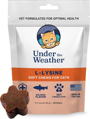 Show full view: Under the Weather L-lysine Immune Support Chews Cat Supplement, 3.17-oz bag slide 3 of 8