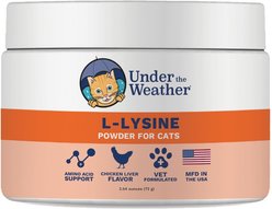 Under the Weather L-lysine Powder Cat Supplement, 3.17-oz bag