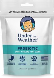 Under the Weather Probiotic Soft Chews Cat Supplement, 3.17-oz bag