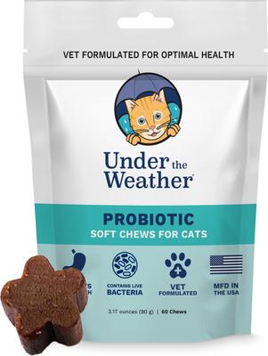 Show full view: Under the Weather Probiotic Soft Chews Cat Supplement, 3.17-oz bag slide 3 of 8
