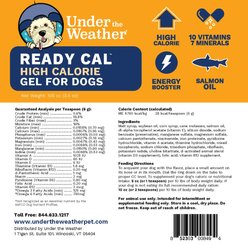 Under the Weather Ready Cal High Calorie Food Nutritional Gel Dog Supplement, 100-cc syringe slide 2 of 5