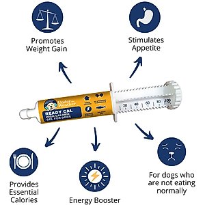 Under the Weather Ready Cal High Calorie Food Nutritional Gel Dog Supplement, 100-cc syringe