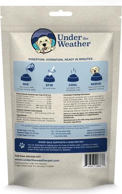 Show full view: Under the Weather Rice, Chicken & Bone Broth Freeze-Dried Dog Food, 6.5-oz bag, 3 count slide 3 of 9