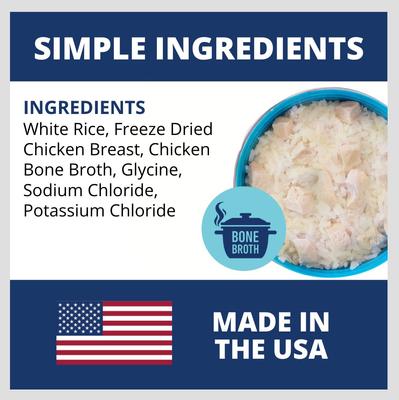 Show full view: Under the Weather Rice, Chicken & Bone Broth Freeze-Dried Dog Food, 6.5-oz bag, 3 count slide 5 of 9