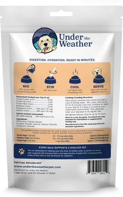 Show full view: Under the Weather Rice, Chicken & Pumpkin Freeze-Dried Dog Food, 6-oz bag, 3 count slide 3 of 9