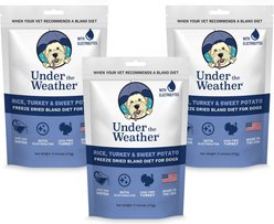 Under the Weather Rice, Turkey & Sweet Potato Freeze-Dried Dog Food, 6-oz bag, 3 count