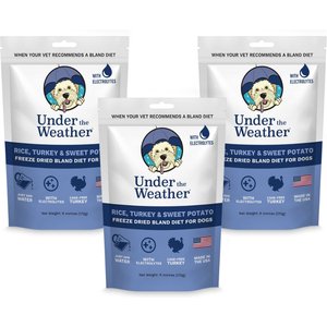 Under the Weather Rice, Turkey & Sweet Potato Freeze-Dried Dog Food, 6-oz bag, 3 count