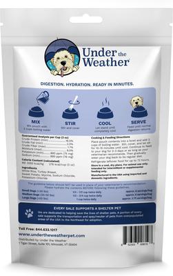 Show full view: Under the Weather Rice, Turkey & Sweet Potato Freeze-Dried Dog Food, 6-oz bag, 3 count slide 3 of 9