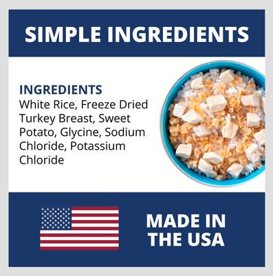 Show full view: Under the Weather Rice, Turkey & Sweet Potato Freeze-Dried Dog Food, 6-oz bag, 3 count slide 6 of 9