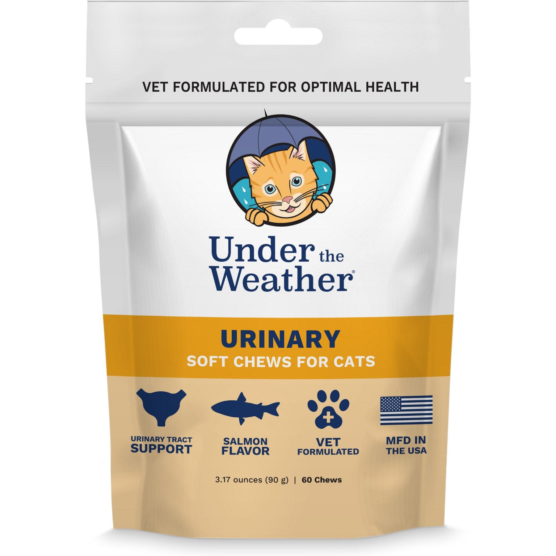 Under the Weather Urinary Support Soft Chews Cat Supplement, 3.17-oz bag