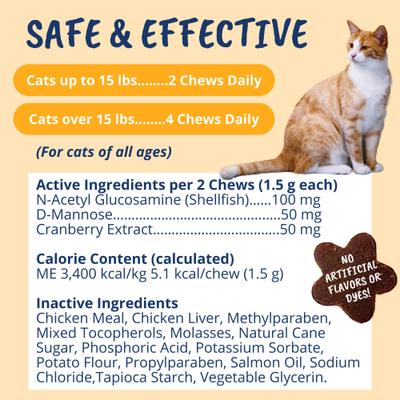 Show full view: Under the Weather Urinary Support Soft Chews Cat Supplement, 3.17-oz bag slide 8 of 9