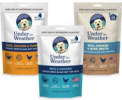 Under the Weather Variety Pack Freeze-Dried Dog Food, 6-oz bag, 3 count