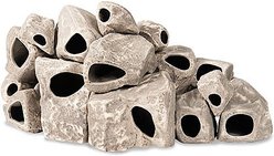 Underwater Galleries Assorted Cichlid Aquarium Stone Caves, 15 count box