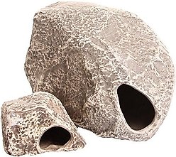 Underwater Galleries Assorted Cichlid Aquarium Stone Caves, 2 count box