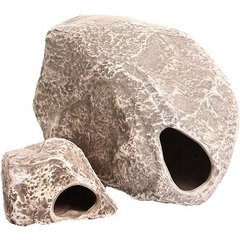 Underwater Galleries Assorted Cichlid Aquarium Stone Caves, 2 count box