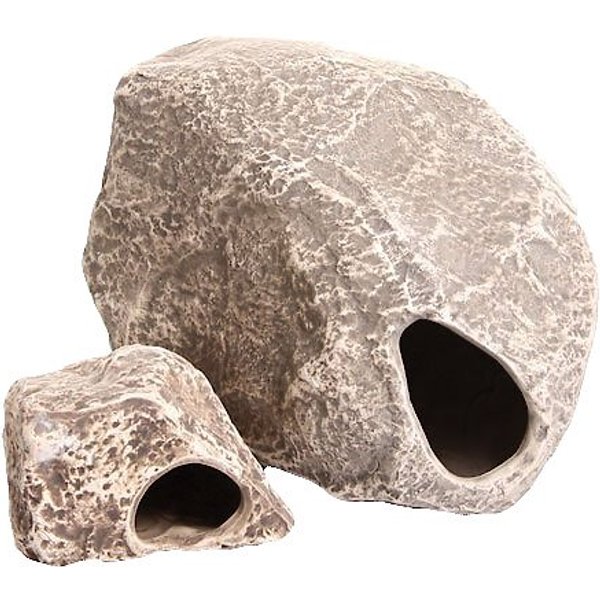 Underwater Galleries Assorted Cichlid Aquarium Stone Caves, 2 count box