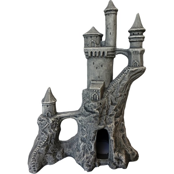 Underwater Galleries Romanian Castle Aquarium Ornament