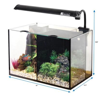 Show full view: Underwater Treasures Aqua One Betta Duo Aquarium, 5.3-gal slide 3 of 4
