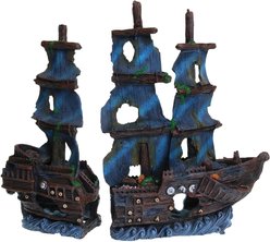 Underwater Treasures Atlantic Schooner Fish Ornament, 2 count