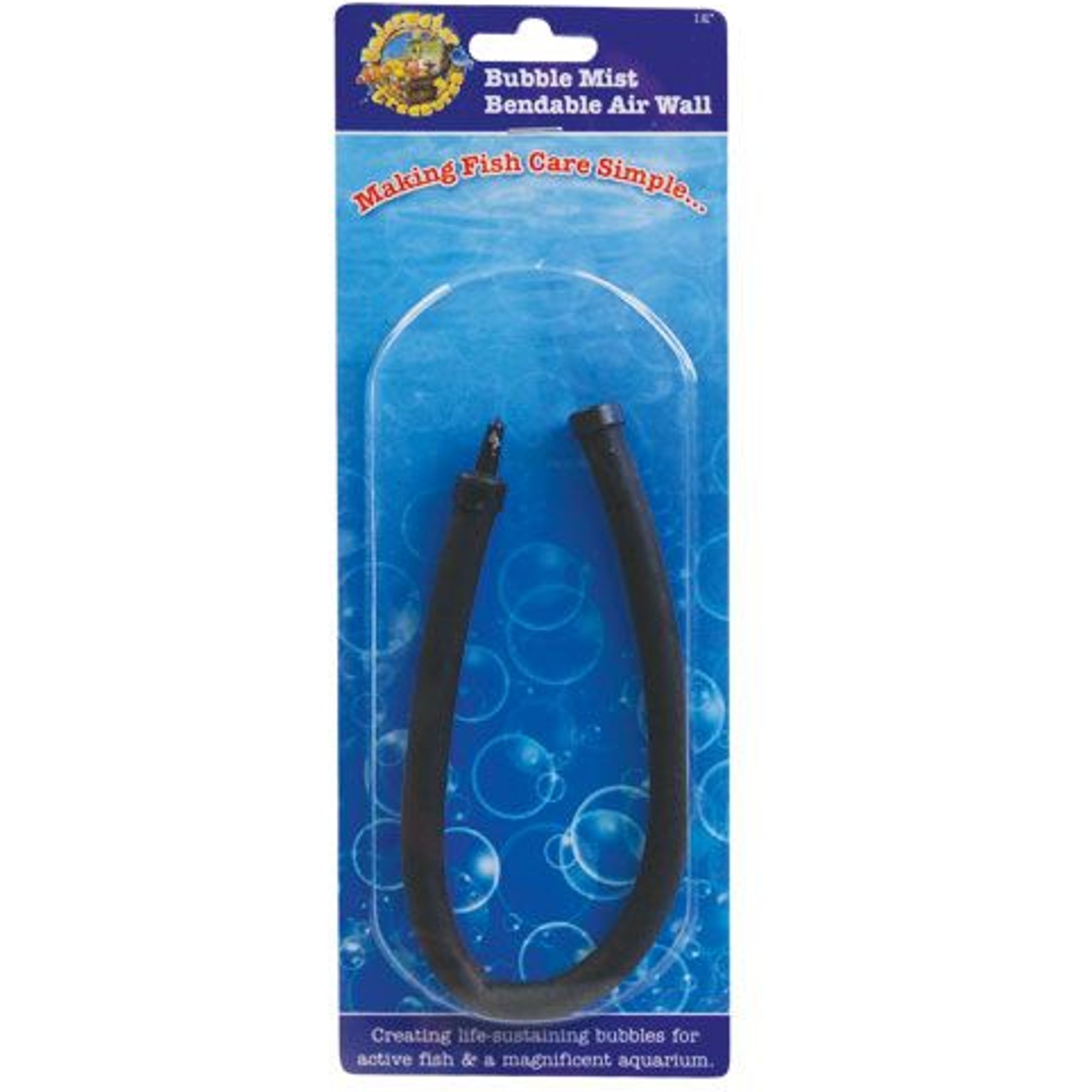 Underwater Treasures Bendable Rubber Fish Air Diffuser, 12-in