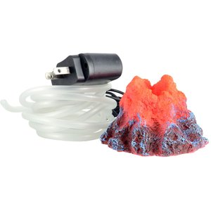 Underwater Treasures Bubbling LED Volcano Fish Ornament, Small