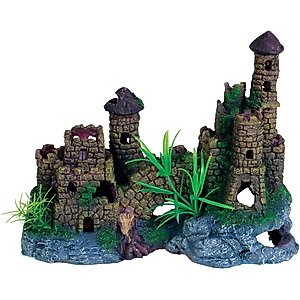 Underwater Treasures Cobblestone Castle Fish Ornament