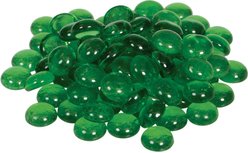 Underwater Treasures Decorative Marbles Fish Ornament, 100 count, Green