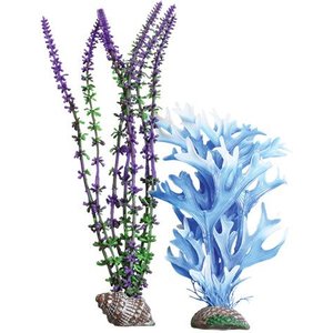 Underwater Treasures Deep Ocean Plant Combo Fish Ornament, 2 count