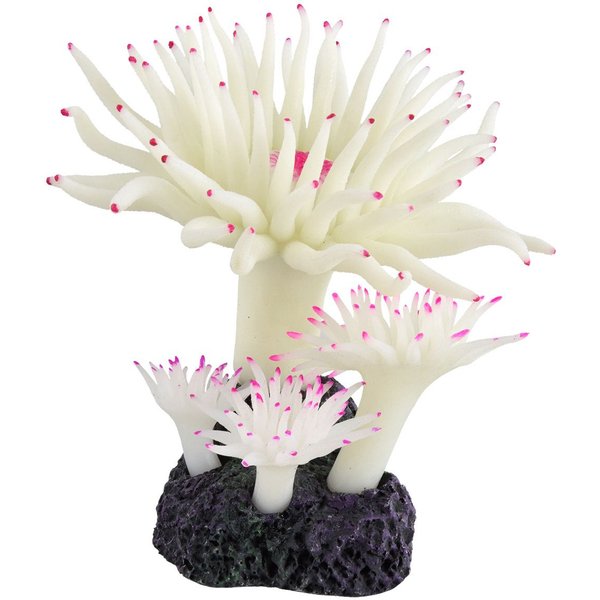 Underwater Treasures Flowering Clusters Aquarium Decor - Pink/White, Hand-Crafted Artificial Plants - View #6