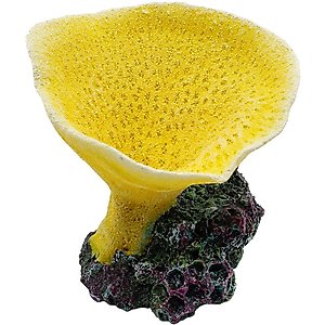 Underwater Treasures Elephant Ear Coral Fish Ornament, Yellow