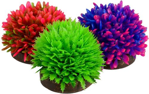 Show full view: Underwater Treasures Foreground Plant Balls Fish Ornament, 3 count slide 1 of 1