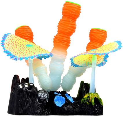 Show full view: Underwater Treasures Glow Action Sponge & Carpet Corals Fish Ornament, Orange slide 1 of 1
