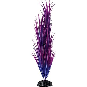 Underwater Treasures Green Nile Grass Fish Ornament, Purple, 14.25-in