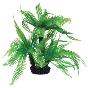 Underwater Treasures Jurassic Fern Fish Plant, 10-in