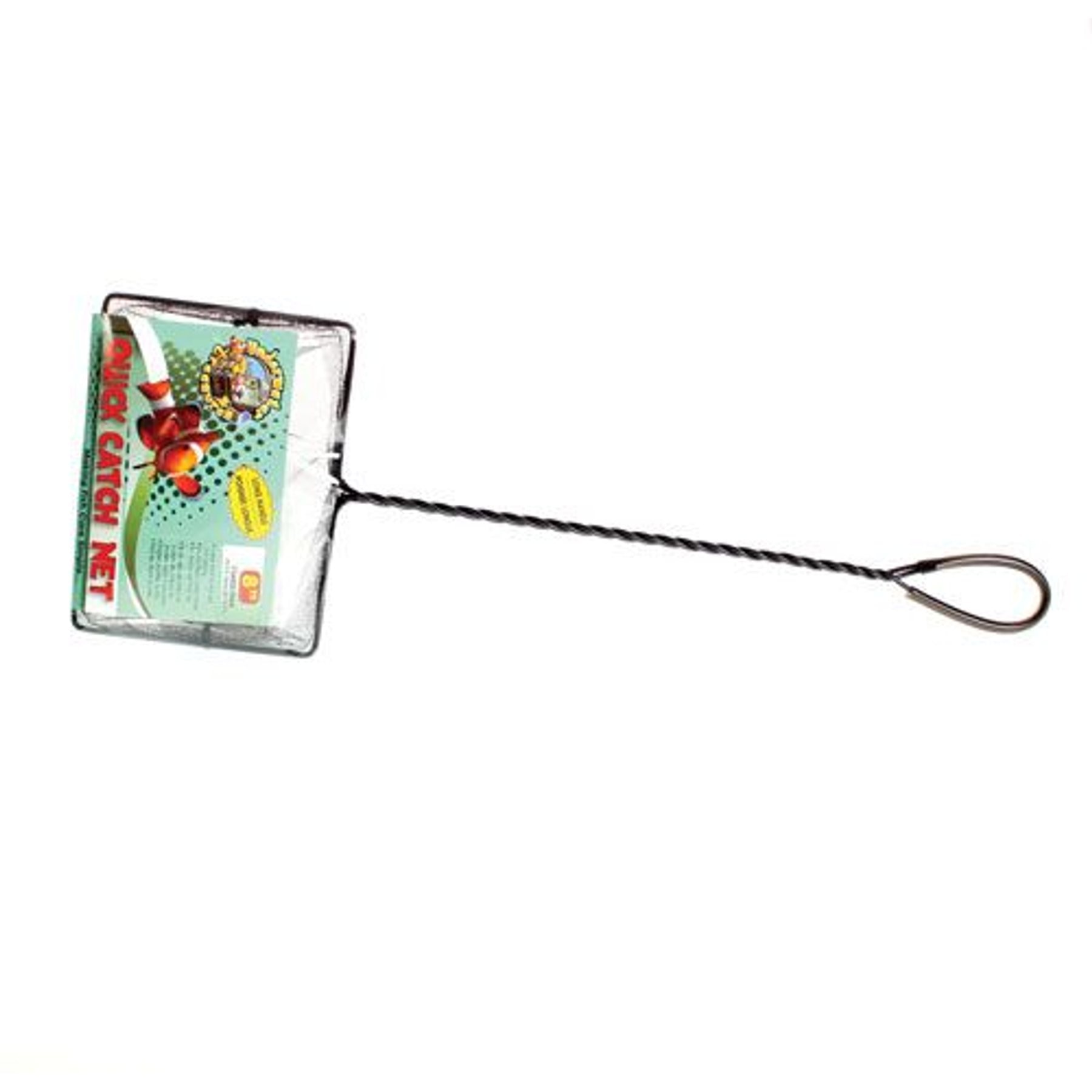 Underwater Treasures Long Handle Course Fish Net, 8-in