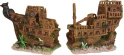 Underwater Treasures Medieval Battleship Fish Ornament, 2 count