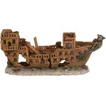 Underwater Treasures Medieval Battleship Fish Ornament