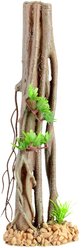 Underwater Treasures Mini Mangrove Root with Plant Fish Ornament