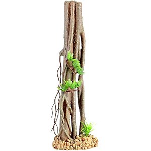 Underwater Treasures Mini Mangrove Root with Plant Fish Ornament