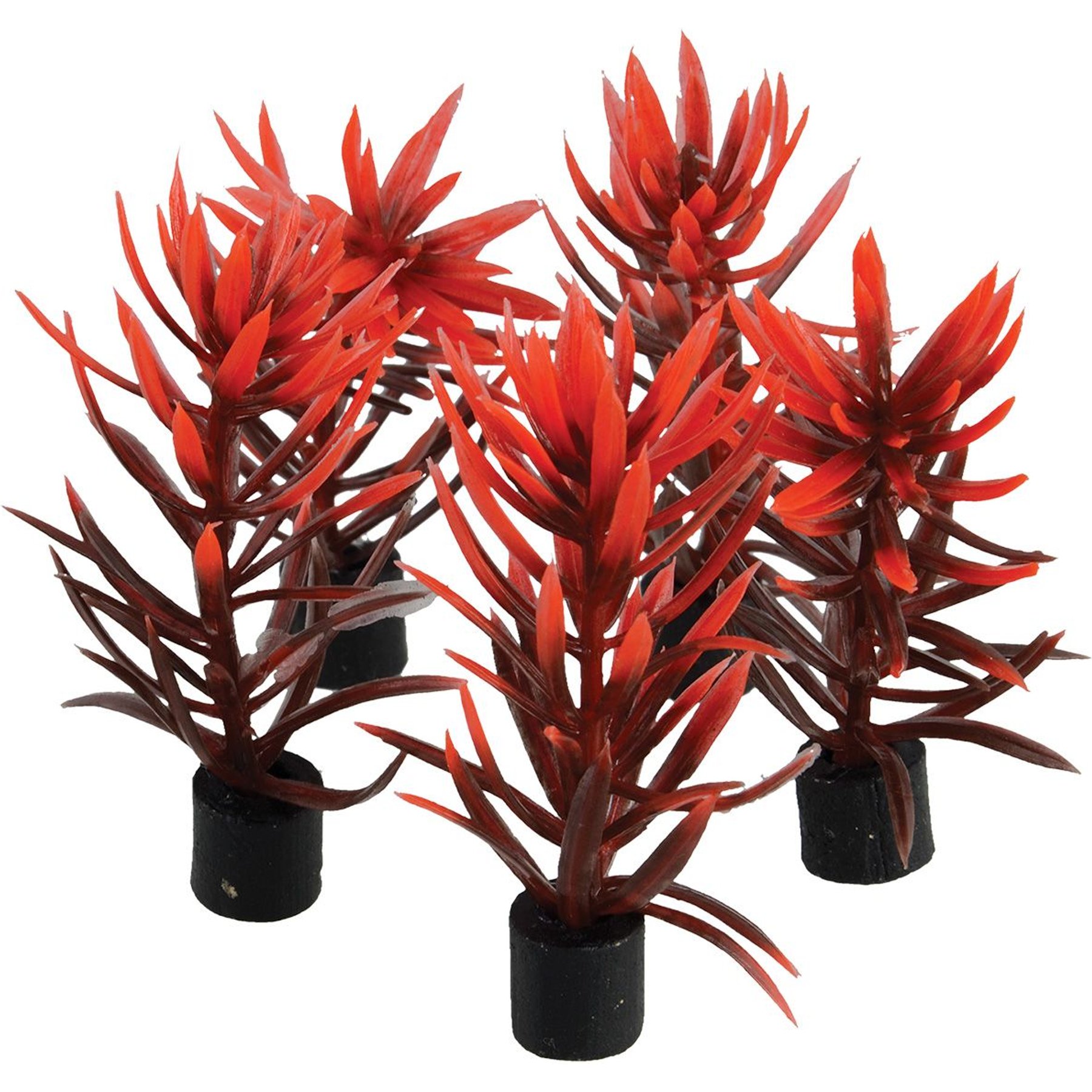 Underwater Treasures Mini Plant Red & Brown Fish Ornament, 3-in, 5 count