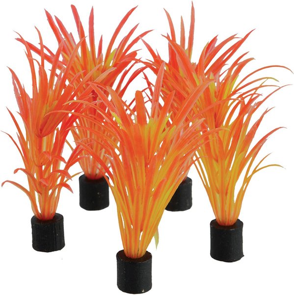 Underwater Treasures Mini Plant Sea Grass Fish Ornament, 5 count