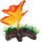 Show in main carousel: Underwater Treasures Orange Broad Leaf Mini Log Fish Ornament slide 1 of 1