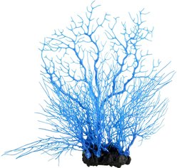 Underwater Treasures Sea Fan Coral Fish Ornament, Deep Blue