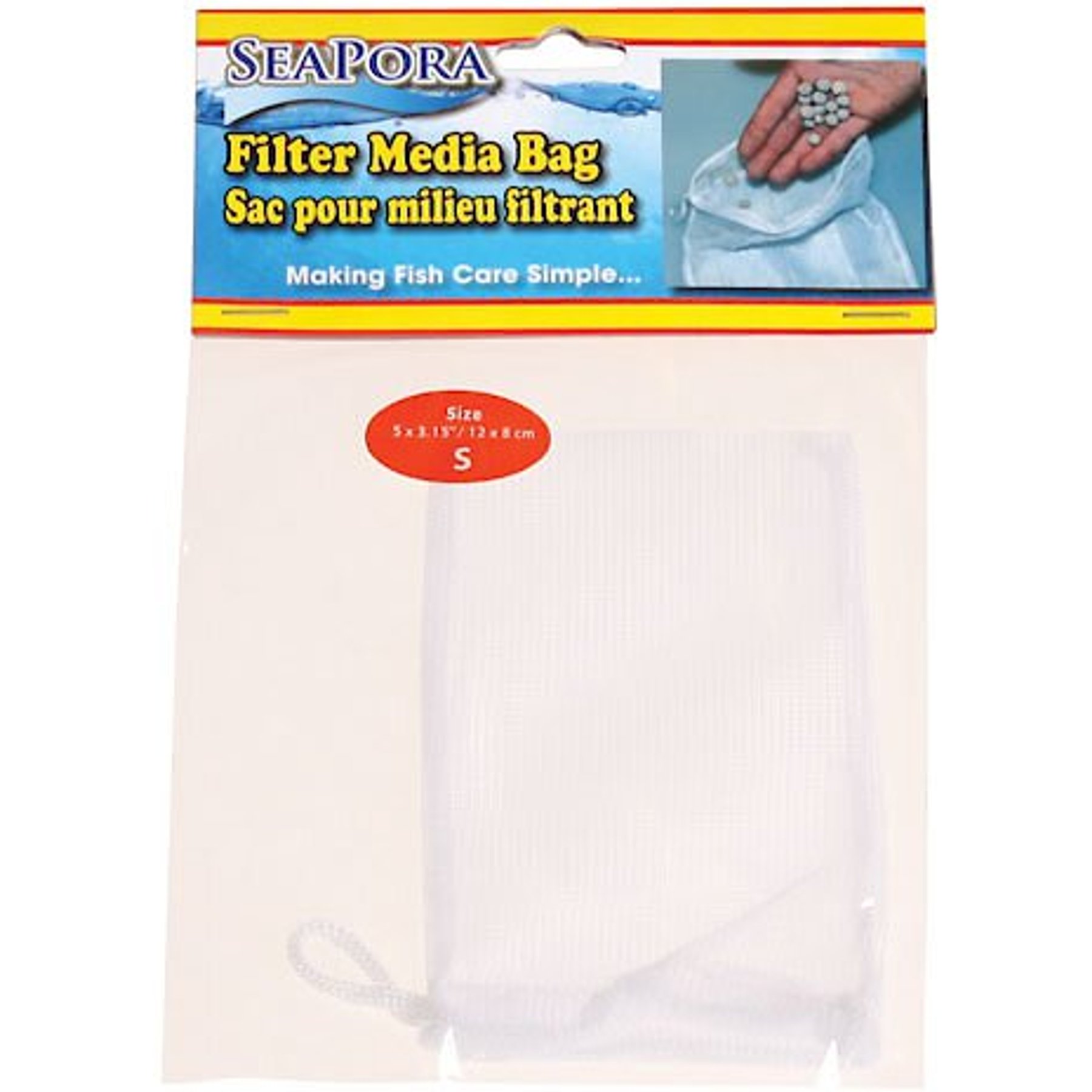 Underwater Treasures Seapora Filter Media Bag, 5 x 3-in