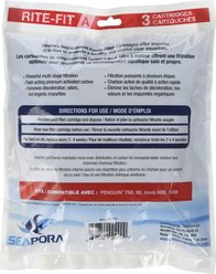 Underwater Treasures Seapora Rite-Fit A 75B/99 Mini/99B/100B Power Aquarium Filter Cartridges, 3 count slide 2 of 2